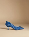 DOLCE & GABBANA COURT SHOE IN TAORMINA LACE WITH CRYSTALS,CD0066AL19880422