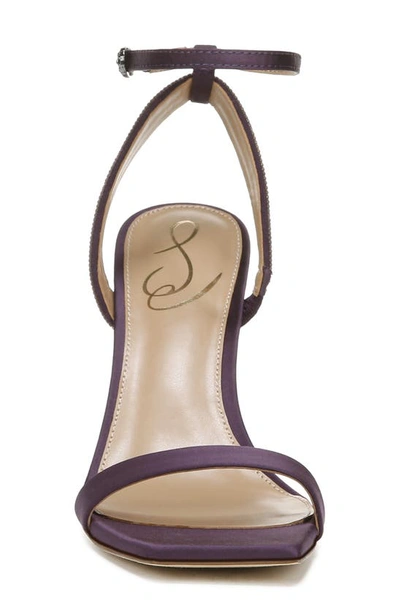 Shop Sam Edelman Ophelia Ankle Strap Sandal In Eggplant