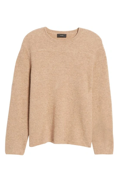 Shop Vince Crewneck Sweater In H Camel