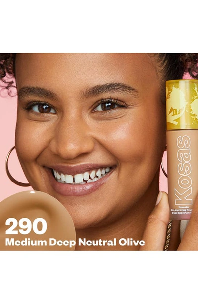 Kosas Revealer Skin-improving Foundation Spf25 With Hyaluronic Acid And Niacinamide Medium Deep Neutral Ol In Medium Deep Neutral Olive 290