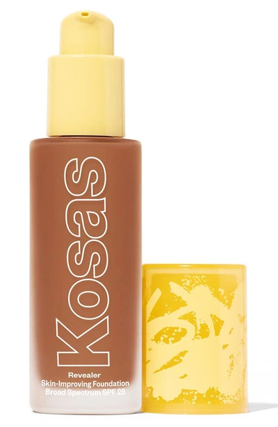 Shop Kosas Revealer Skin Improving Spf 25 Foundation, 1 oz In Medium Deep Neutral Warm 340
