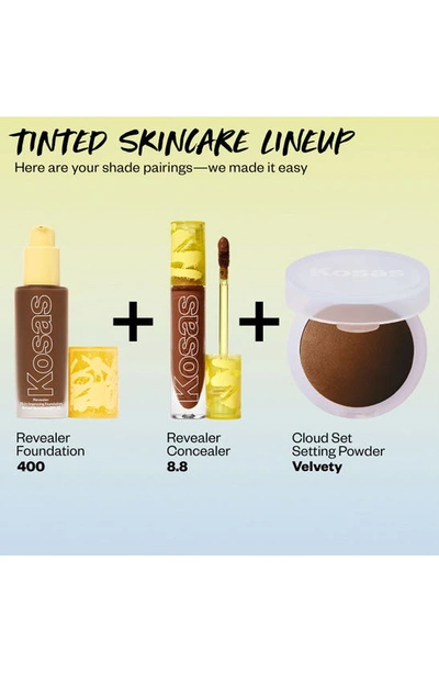 Kosas Revealer Skin-improving Foundation Spf25 With Hyaluronic Acid And Niacinamide Deep Neutral Olive 400 In Deep Neutral Olive 400