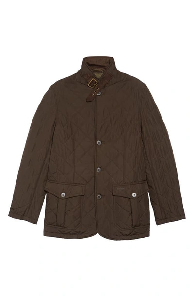 Shop Barbour Lutz Quilted Jacket In Olive