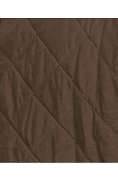 Barbour Brown Lutz Jacket In Olive