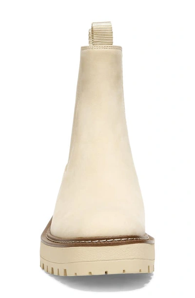 Shop Sam Edelman Laguna Waterproof Lug Sole Chelsea Boot In Banana Cream