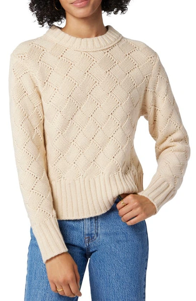 Shop Joie Isabey Wool Sweater In Bleached Sand