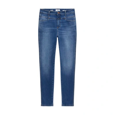 Shop Closed A Better Blue Skinny Pusher Jeans In Mid Blue