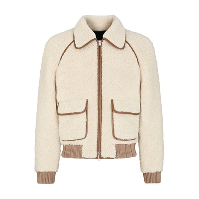 Shop Fendi Blouson In Beige