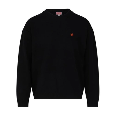Shop Kenzo Crew Neck Sweater In Black
