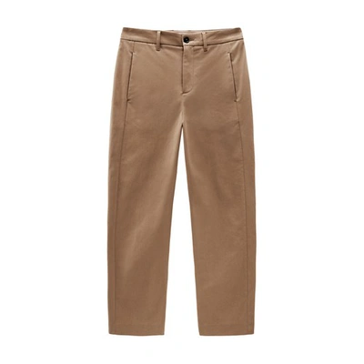 Shop Woolrich Stretch Twill Pant In Gold Khaki