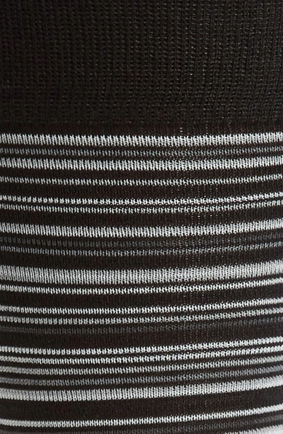 Cole Haan Men's Multi Stripe Crew Socks In Black/grey