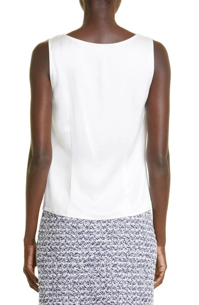 St John Caviar Collection Liquid Satin Tank In Bright White
