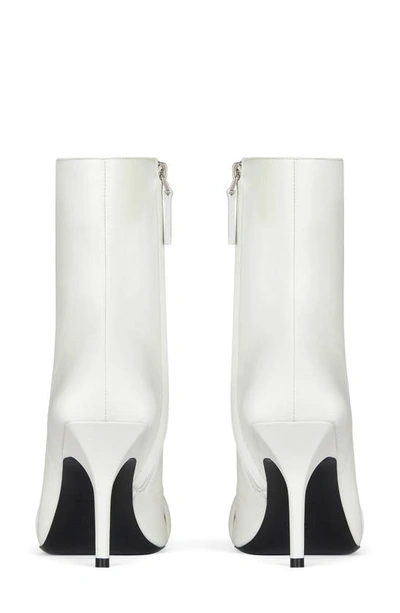 Shop Givenchy G-woven Square Toe Bootie In White