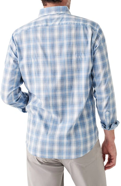 Shop Faherty The Movement Plaid Button-up Shirt In Marina Plaid