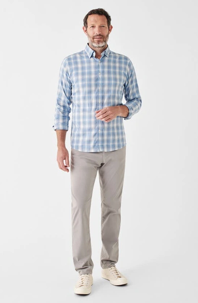 Shop Faherty The Movement Plaid Button-up Shirt In Marina Plaid