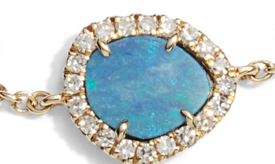 Shop Meira T Opal & Diamond Bracelet In Blue