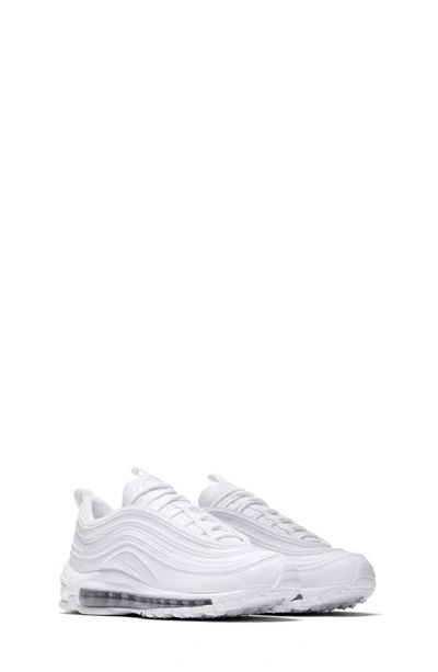 Shop Nike Kids' Air Max 97 Sneaker In White/ White/ Silver