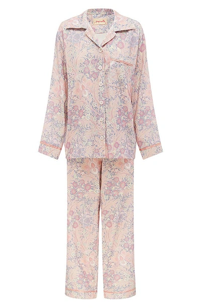 Shop Papinelle Sienna Organic Cotton Pajamas In Pink