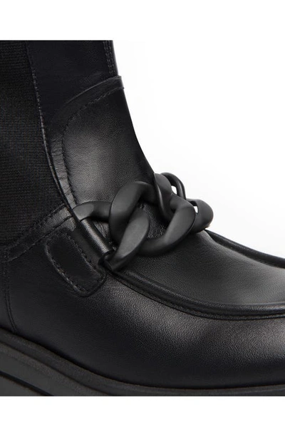 Shop Nerogiardini Chain Chelsea Boot In Black