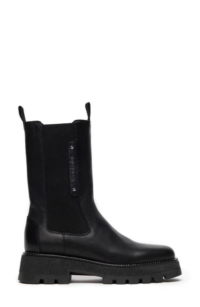 Nerogiardini Calfskin Jeweled Chelsea Boots In Black