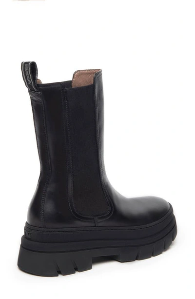 Nerogiardini Calfskin Chelsea Moto Boots In Black