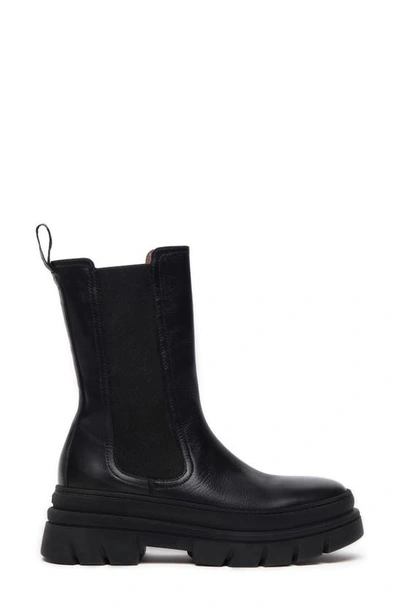 Shop Nerogiardini Chelsea Platform Boot In Black