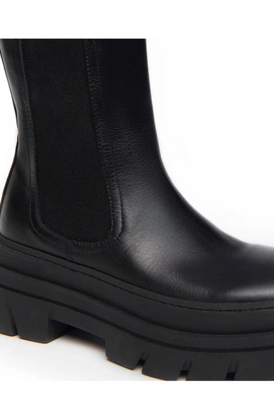 Nerogiardini Calfskin Chelsea Moto Boots In Black