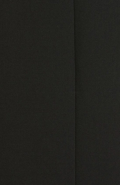 Akris Belted Long Sleeve Wool Blend Dress In Black
