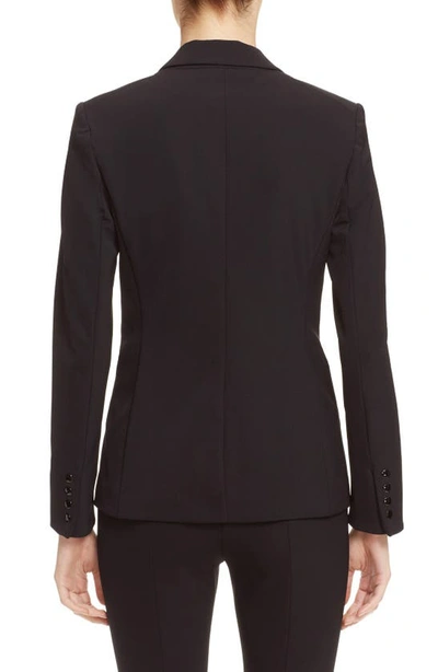 Veronica Beard Zip Pocket Single-breasted Blazer In Black