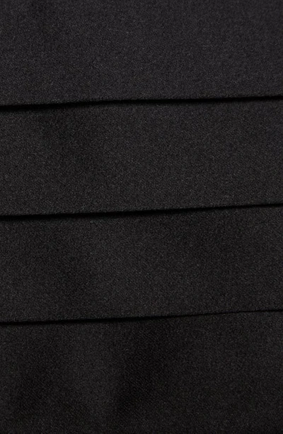 Zegna Pleated Silk Cummerbund In Black