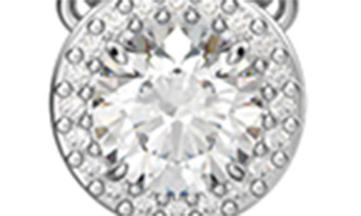 Swarovski Una Pave Pendant Necklace, 15-17 In Silver