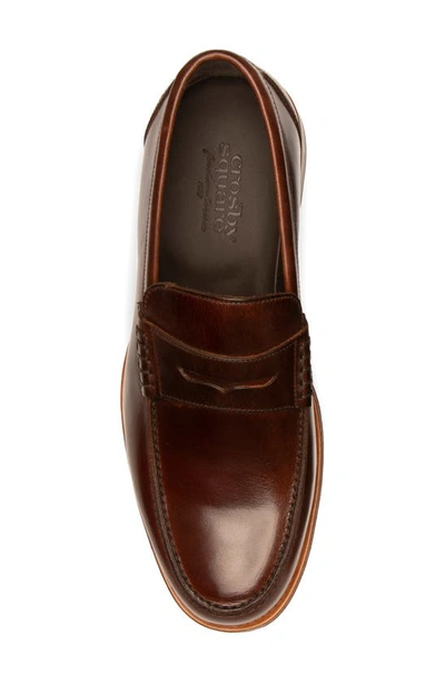 Shop Crosby Square Newhaven Penny Loafer In Cola