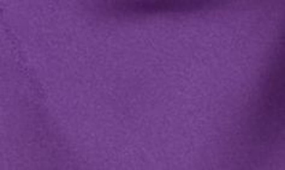 Shop Renee C Satin Cowl Neck Camisole In Dark Purple