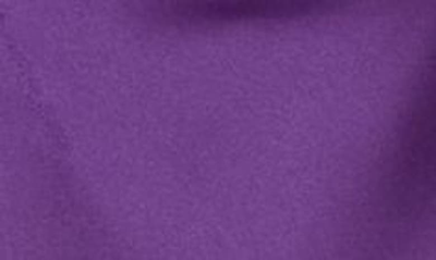 Renee C Satin Cowl Neck Camisole In Dark Purple