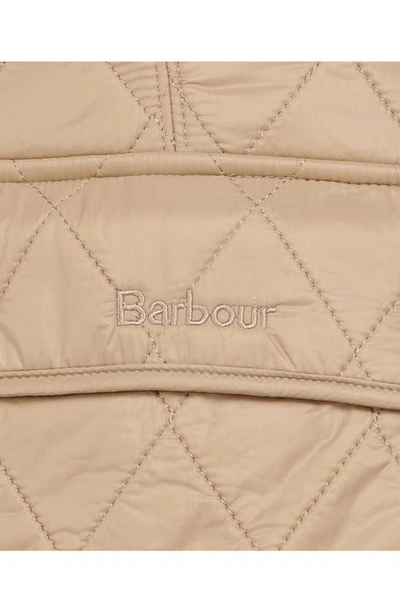 Shop Barbour Wray Fleece Lined Nylon Vest In Light Trench