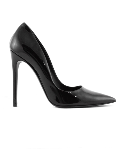 Shop Aldo Castagna Black Patent Leather Giorgia Pumps In Nero