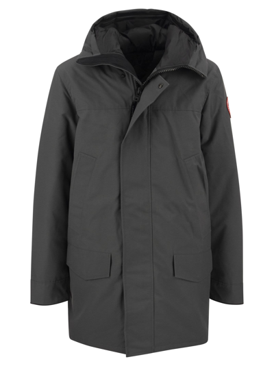 Shop Canada Goose Langford - Hooded Parka In Graphite