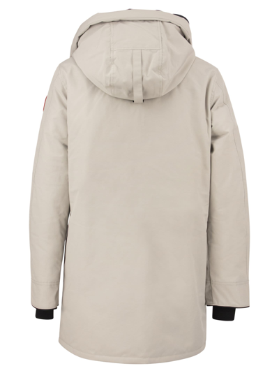 Shop Canada Goose Langford - Hooded Parka In Stone