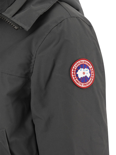 Shop Canada Goose Langford - Hooded Parka In Graphite