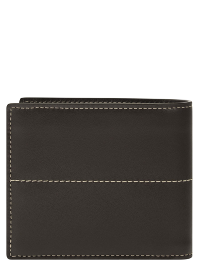 Shop Tod's Wallet With Stitching In Brown