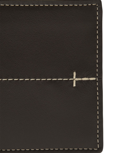 Shop Tod's Wallet With Stitching In Brown
