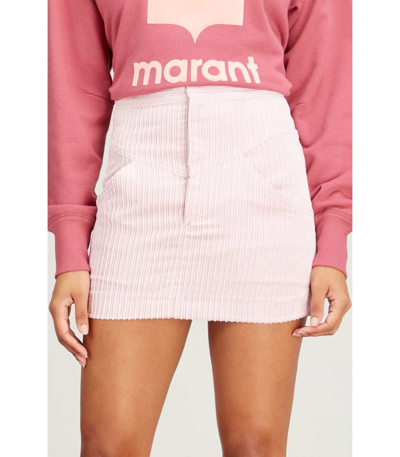 Shop Isabel Marant Melva Skirt In Light Pink