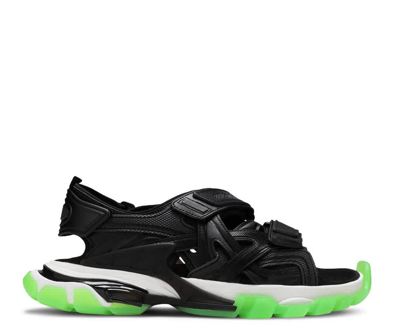Shop Balenciaga Neoprene And Rubber Clearsole Track Sandals, Brand Size 41 (us Size 8) In Green