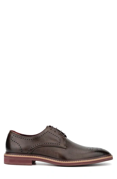 Shop Vintage Foundry Smith Brogue Leather Derby In Brown