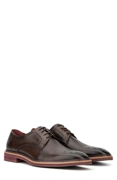 Shop Vintage Foundry Smith Brogue Leather Derby In Brown