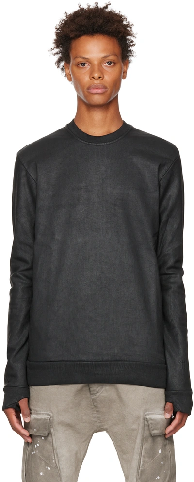 Shop 11 By Boris Bidjan Saberi Black Cr1c Sweatshirt In Black Coated