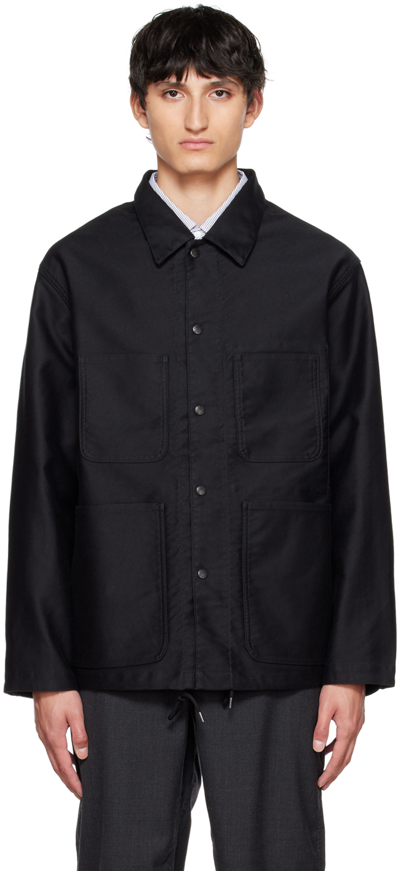 Shop Nanamica Black Dock Jacket In K Black