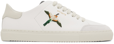 Shop Axel Arigato White & Beige Clean 90 Triple Bee Bird Sneakers In White/cremino