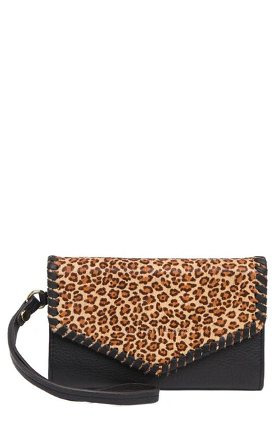 Shop Aimee Kestenberg Spello Leather Whipstitch Wallet In Micro Leopard