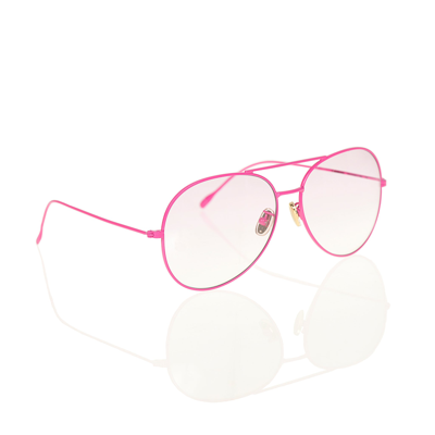 Shop Carmen Sol Fuchsia Aviator Sunglasses